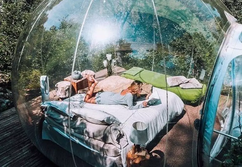 transparent inflatable bubble tent