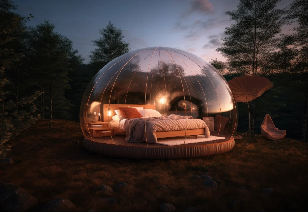 single tunnel bubble tent